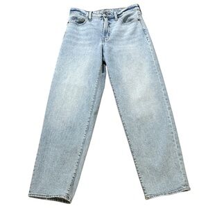 Old Navy High Rise OG Loose Jean Light Blue Secret Smooth Pockets 99% Cotton 8